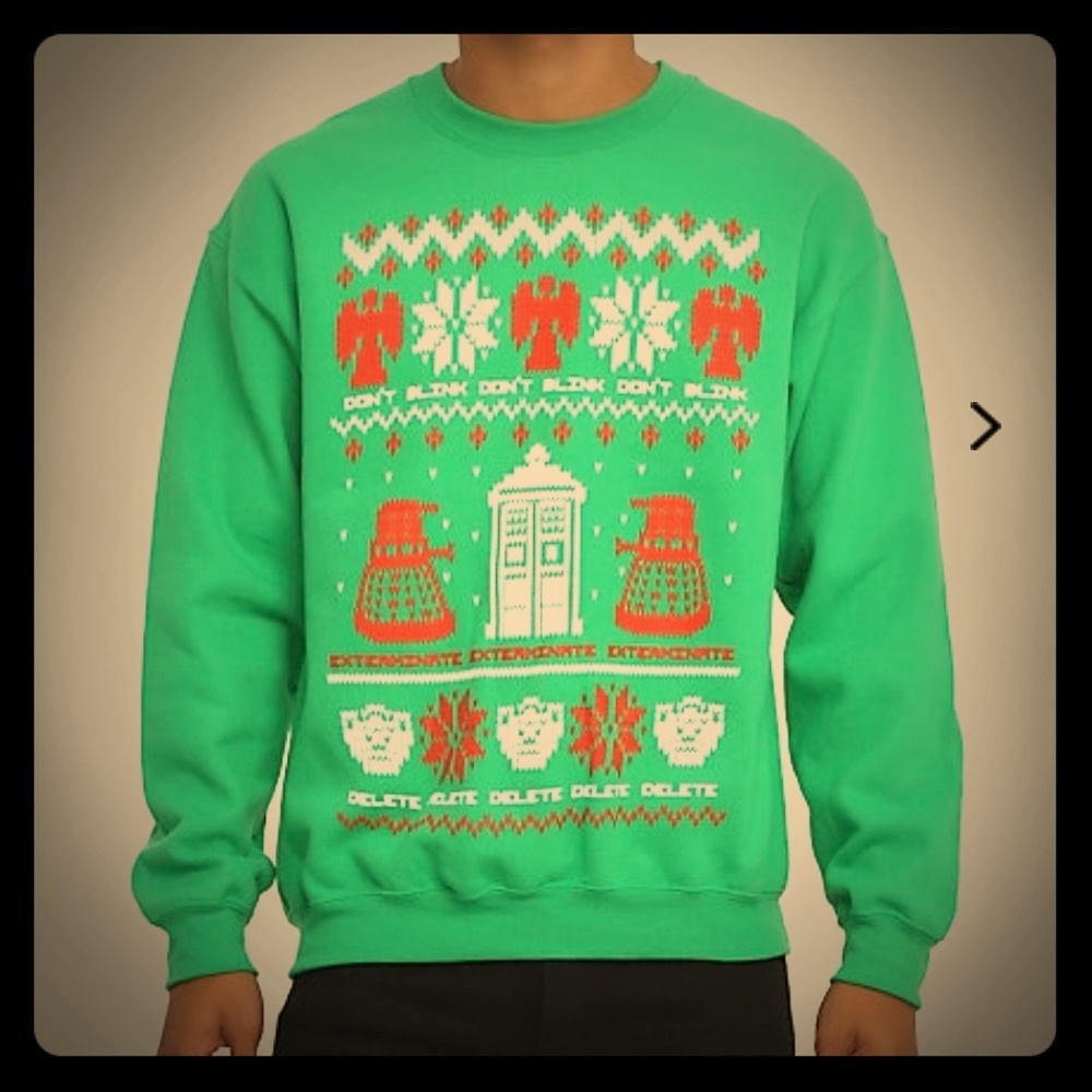 Doctor Who Ugly Christmas Sweater NWT